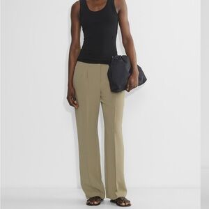 Aritzia Effortless Pant | Olive Trousers